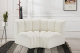 Arc Cream Vegan Leather Modular Sofa 101Cream-S2B Meridian Furniture