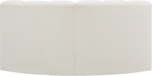 Arc Cream Vegan Leather Modular Sofa 101Cream-S2B Meridian Furniture