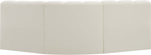 Arc Cream Vegan Leather Modular Sofa 101Cream-S3B Meridian Furniture