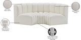 Arc Cream Vegan Leather Modular Sofa 101Cream-S3C Meridian Furniture