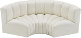 Arc Cream Vegan Leather Modular Sofa 101Cream-S3C Meridian Furniture