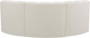 Arc Cream Vegan Leather Modular Sofa 101Cream-S3C Meridian Furniture
