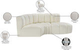 Arc Cream Vegan Leather Modular Sofa 101Cream-S3D Meridian Furniture