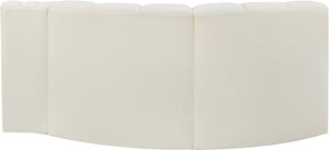 Arc Cream Vegan Leather Modular Sofa 101Cream-S3D Meridian Furniture