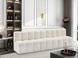 Arc Cream Vegan Leather Modular Sofa 101Cream-S3F Meridian Furniture