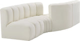 Arc Cream Vegan Leather Modular Sofa 101Cream-S4A Meridian Furniture