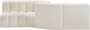 Arc Cream Vegan Leather Modular Sofa 101Cream-S4A Meridian Furniture