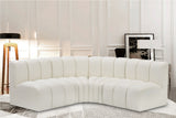 Arc Cream Vegan Leather Modular Sofa 101Cream-S4B Meridian Furniture