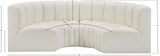 Arc Cream Vegan Leather Modular Sofa 101Cream-S4C Meridian Furniture