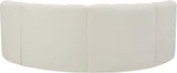 Arc Cream Vegan Leather Modular Sofa 101Cream-S4C Meridian Furniture