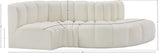 Arc Cream Vegan Leather Modular Sofa 101Cream-S4D Meridian Furniture