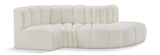 Arc Cream Vegan Leather Modular Sofa 101Cream-S4D Meridian Furniture