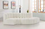 Arc Cream Vegan Leather Modular Sofa 101Cream-S4D Meridian Furniture