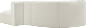 Arc Cream Vegan Leather Modular Sofa 101Cream-S4D Meridian Furniture