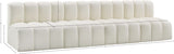 Arc Cream Vegan Leather Modular Sofa 101Cream-S4E Meridian Furniture