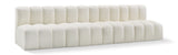 Arc Cream Vegan Leather Modular Sofa 101Cream-S4E Meridian Furniture