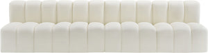 Arc Cream Vegan Leather Modular Sofa 101Cream-S4E Meridian Furniture