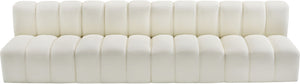 Arc Cream Vegan Leather Modular Sofa 101Cream-S4E Meridian Furniture