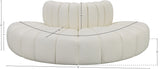 Arc Cream Vegan Leather Modular Sofa 101Cream-S4G Meridian Furniture