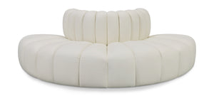 Arc Cream Vegan Leather Modular Sofa 101Cream-S4G Meridian Furniture