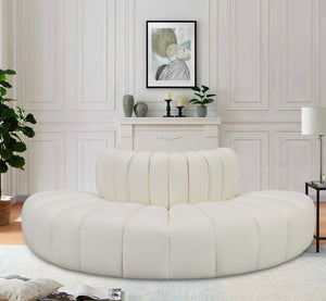 Arc Cream Vegan Leather Modular Sofa 101Cream-S4G Meridian Furniture