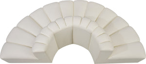 Arc Cream Vegan Leather Modular Sofa 101Cream-S4G Meridian Furniture