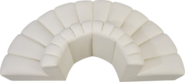 Arc Cream Vegan Leather Modular Sofa 101Cream-S4G Meridian Furniture