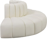 Arc Cream Vegan Leather Modular Sofa 101Cream-S4G Meridian Furniture