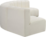 Arc Cream Vegan Leather Modular Sofa 101Cream-S5A Meridian Furniture