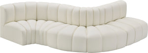 Arc Cream Vegan Leather Modular Sofa 101Cream-S5B Meridian Furniture