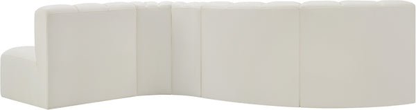 Arc Cream Vegan Leather Modular Sofa 101Cream-S5B Meridian Furniture