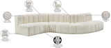 Arc Cream Vegan Leather Modular Sofa 101Cream-S6A Meridian Furniture