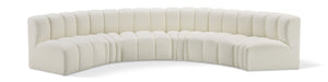 Arc Cream Vegan Leather Modular Sofa 101Cream-S6B Meridian Furniture