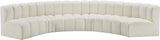 Arc Cream Vegan Leather Modular Sofa 101Cream-S6B Meridian Furniture