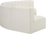 Arc Cream Vegan Leather Modular Sofa 101Cream-S6B Meridian Furniture