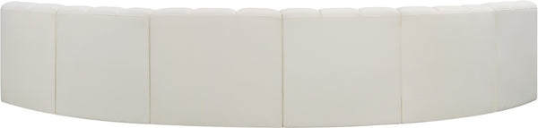 Arc Cream Vegan Leather Modular Sofa 101Cream-S6B Meridian Furniture