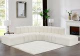 Arc Cream Vegan Leather Modular Sofa 101Cream-S6C Meridian Furniture