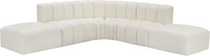 Arc Cream Vegan Leather Modular Sofa 101Cream-S6C Meridian Furniture