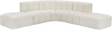 Arc Cream Vegan Leather Modular Sofa 101Cream-S6C Meridian Furniture