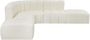 Arc Cream Vegan Leather Modular Sofa 101Cream-S6C Meridian Furniture