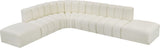 Arc Cream Vegan Leather Modular Sofa 101Cream-S7A Meridian Furniture