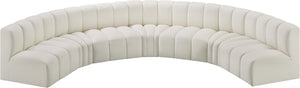 Arc Cream Vegan Leather Modular Sofa 101Cream-S7B Meridian Furniture