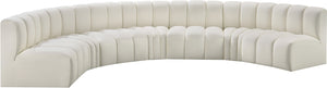 Arc Cream Vegan Leather Modular Sofa 101Cream-S7B Meridian Furniture