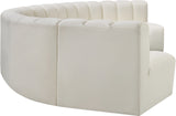 Arc Cream Vegan Leather Modular Sofa 101Cream-S7B Meridian Furniture