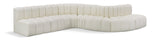 Arc Cream Vegan Leather Modular Sofa 101Cream-S7C Meridian Furniture