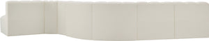 Arc Cream Vegan Leather Modular Sofa 101Cream-S7C Meridian Furniture