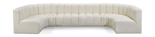 Arc Cream Vegan Leather Modular Sofa 101Cream-S8A Meridian Furniture