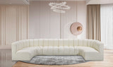 Arc Cream Vegan Leather Modular Sofa 101Cream-S8A Meridian Furniture