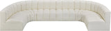 Arc Cream Vegan Leather Modular Sofa 101Cream-S8A Meridian Furniture