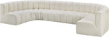 Arc Cream Vegan Leather Modular Sofa 101Cream-S8A Meridian Furniture